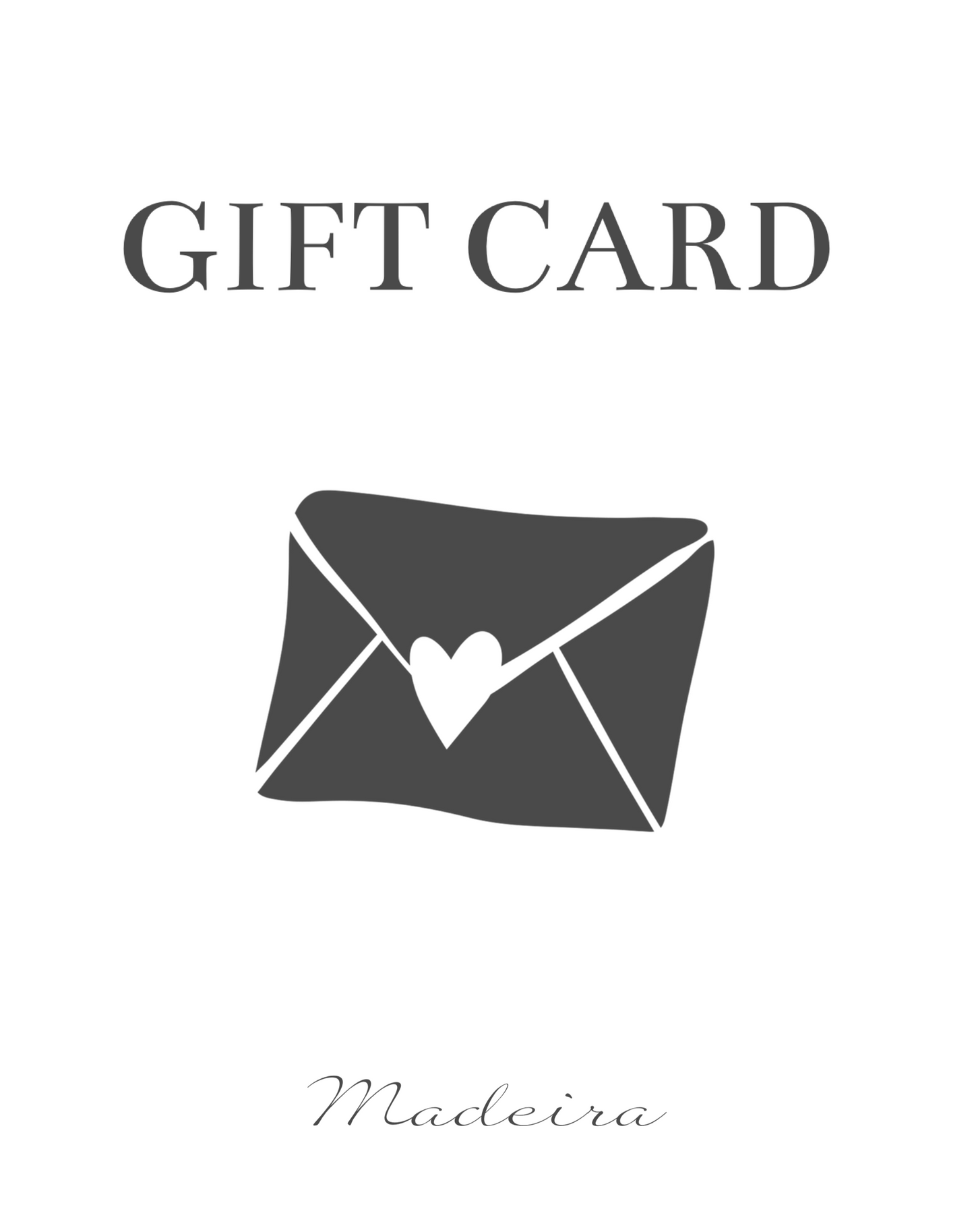Madeira Gift Card