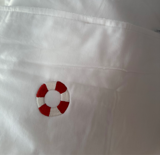 سترة نجاة بونشو من الكتان