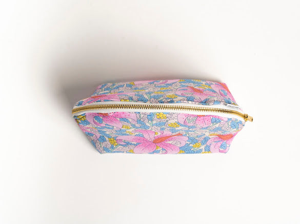 Rosy Bloom Essentials Pouch