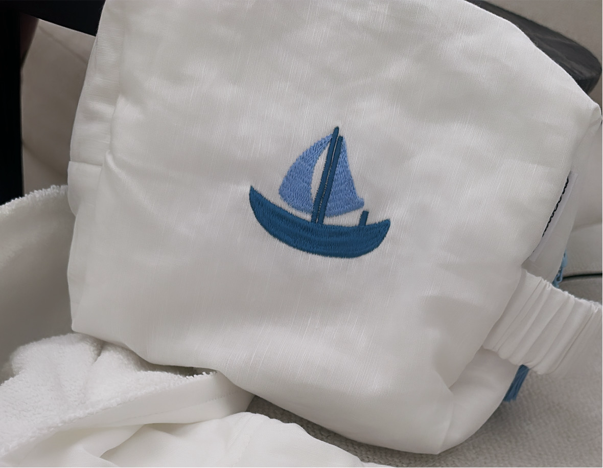 Terry Towel Bag Sailing Boat