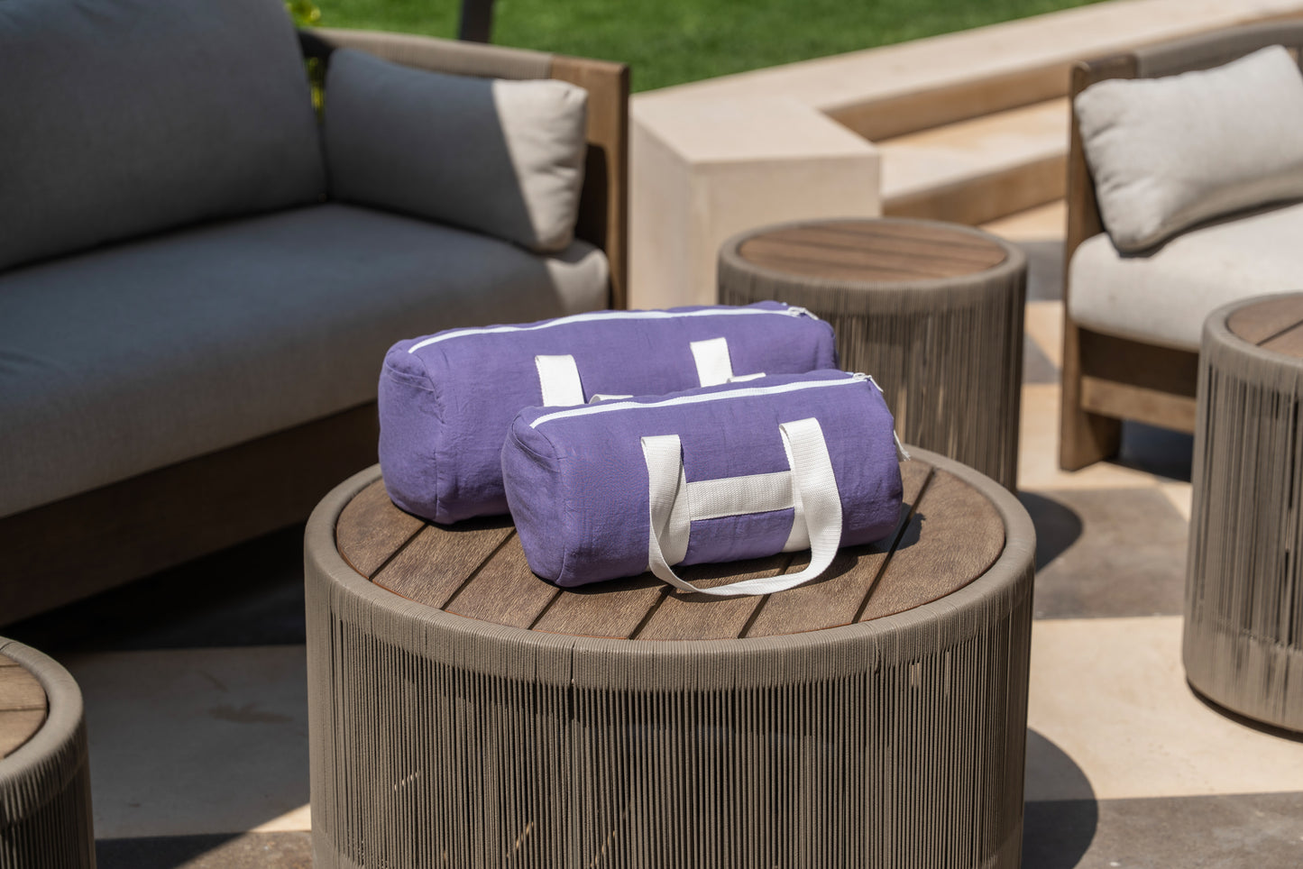 Kids Linen Gym Bag