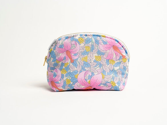 Rosy Bloom Essentials Pouch