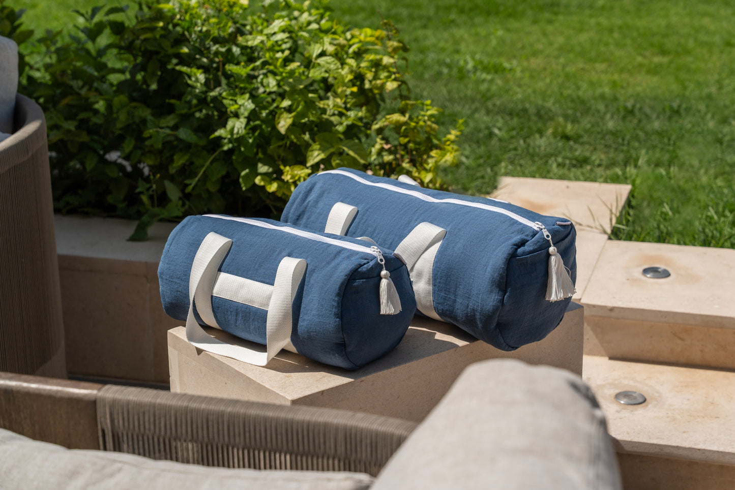 Kids Linen Gym Bag