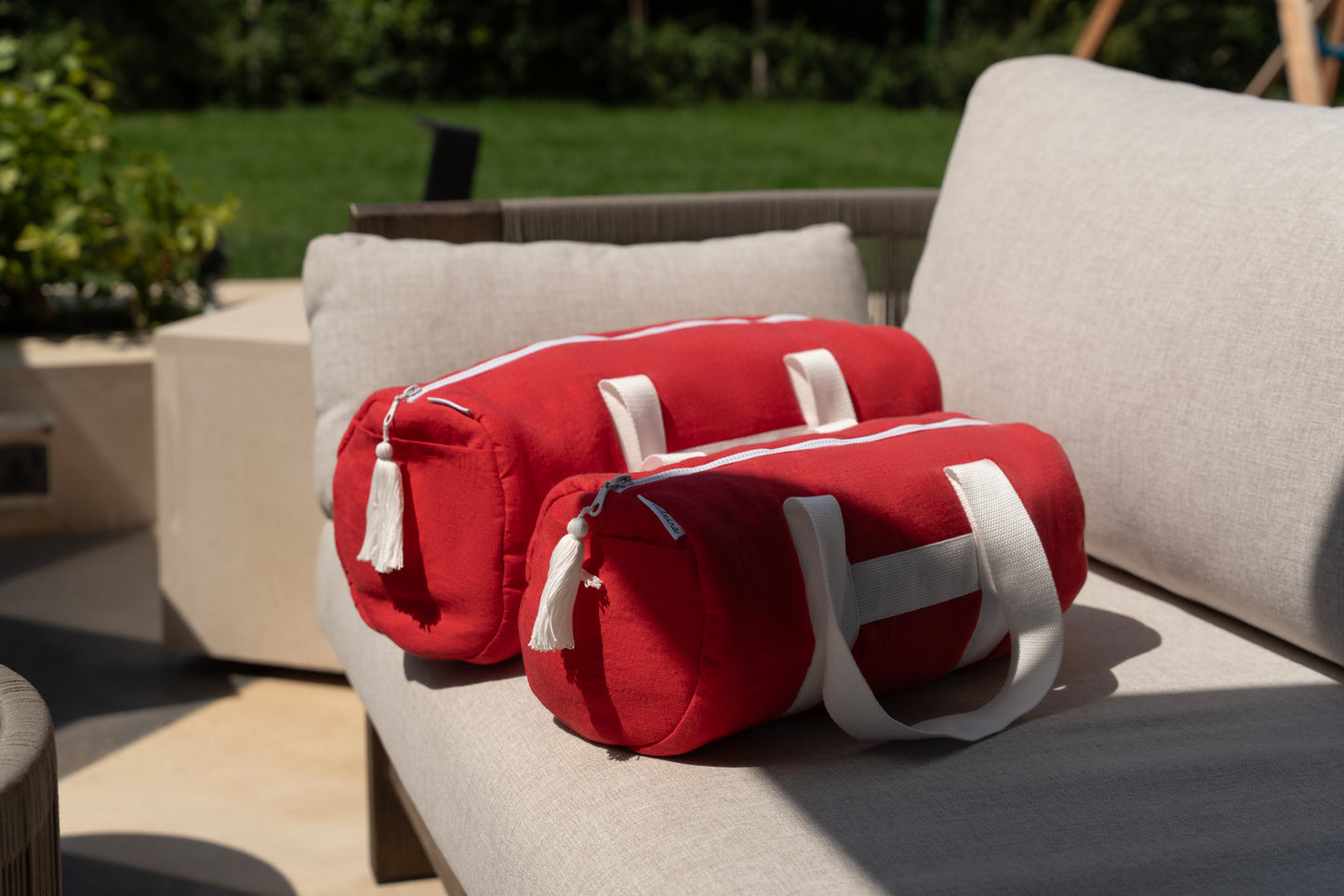 Kids Linen Gym Bag