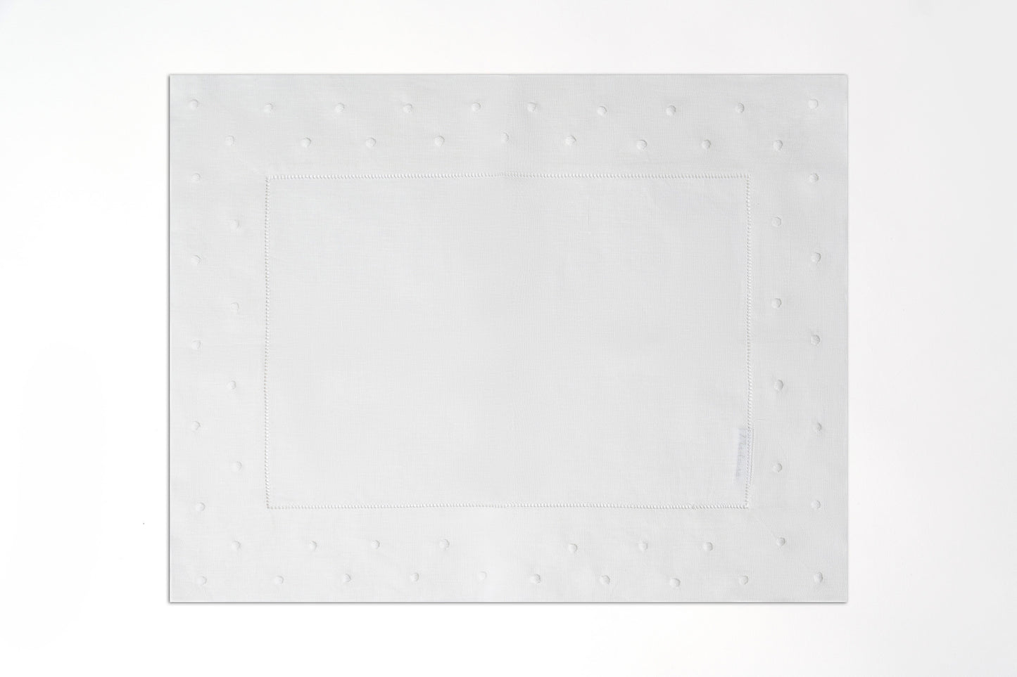 White On White Polka Dots