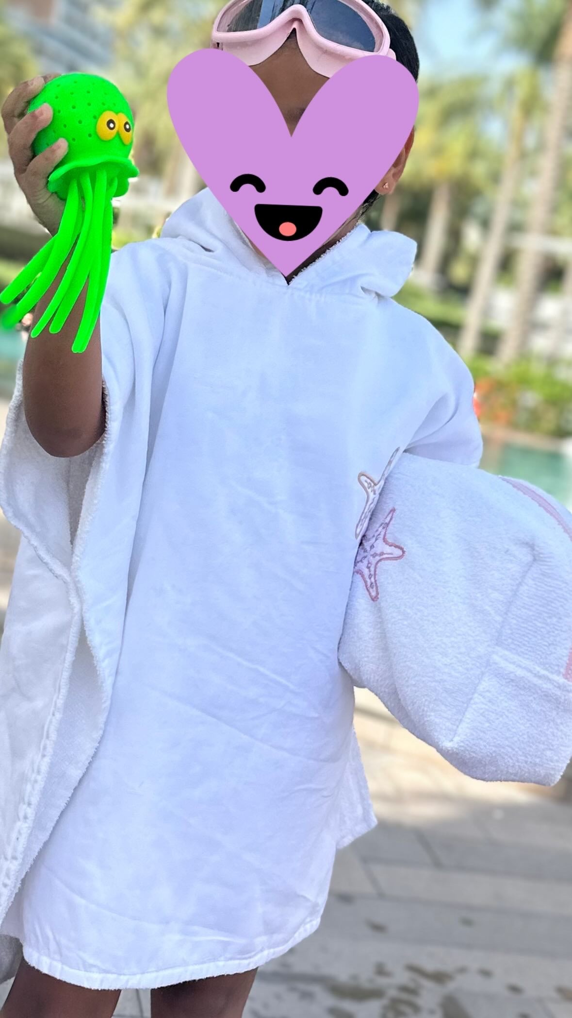 بونشو من الكتان وحيد القرن