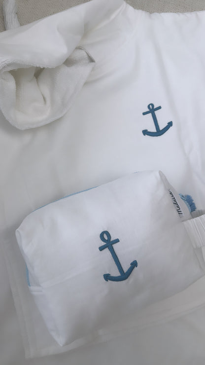 Linen Poncho Anchor