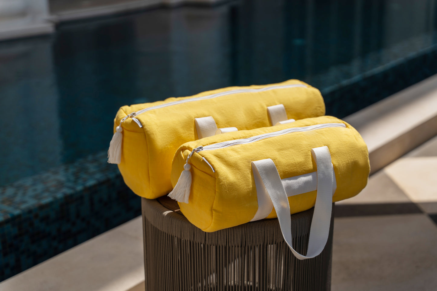 Kids Linen Gym Bag