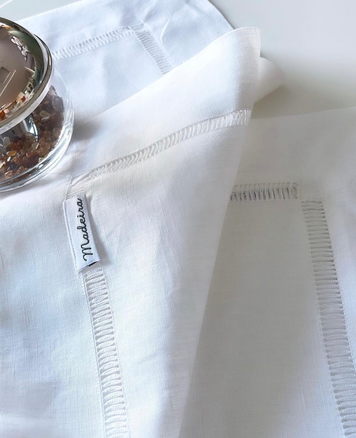 Wide Hemstitched Table Linen Set